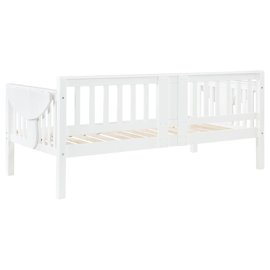 Bethany Wood Twin Daybed with Drop-down Tables White view 10