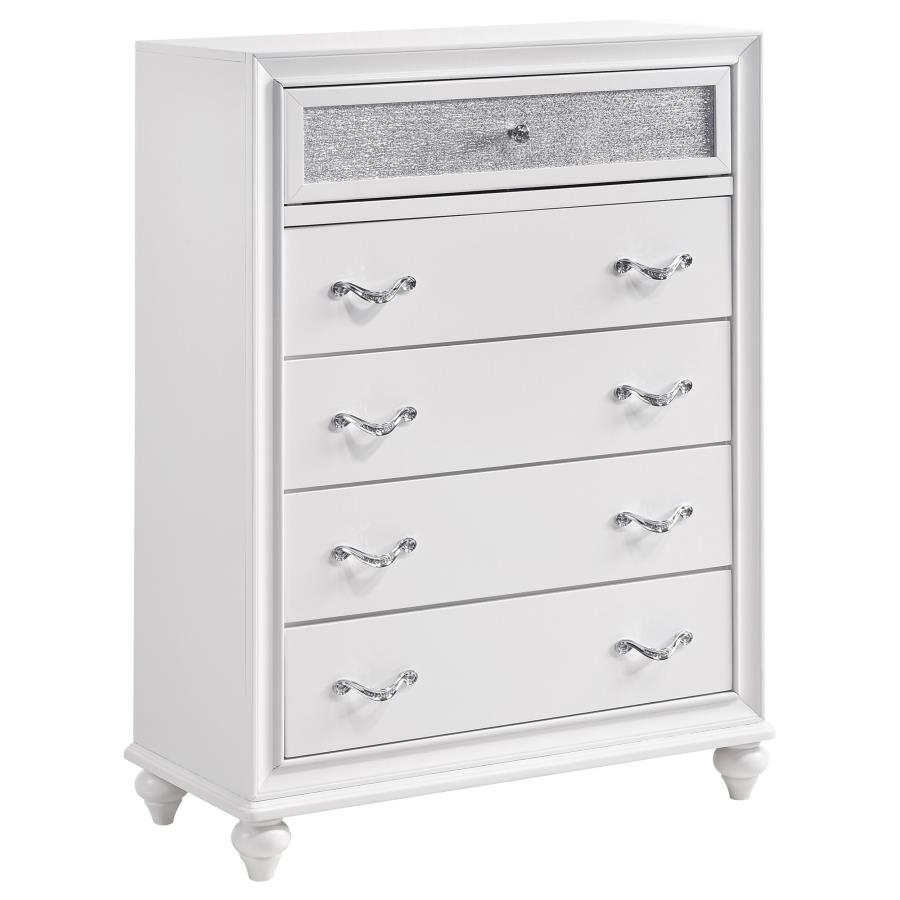 Barzini 5-piece Queen Bedroom Set White view 12