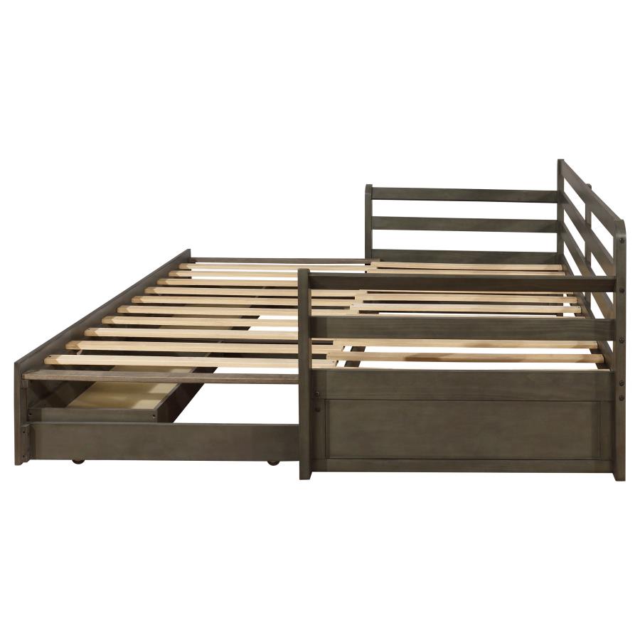 Sorrento 2-drawer Twin XL Daybed with Extension Trundle Grey view 8