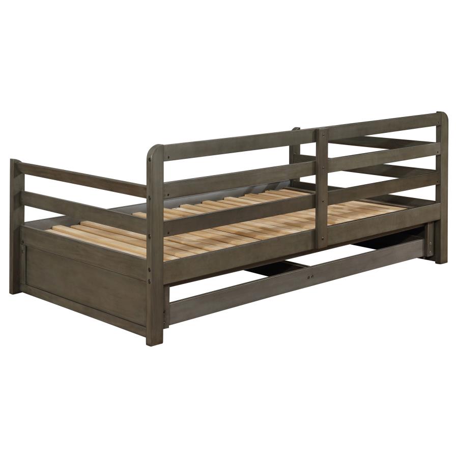Sorrento 2-drawer Twin XL Daybed with Extension Trundle Grey view 9