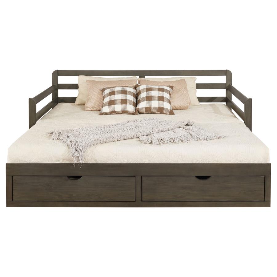 Sorrento 2-drawer Twin XL Daybed with Extension Trundle Grey view 18