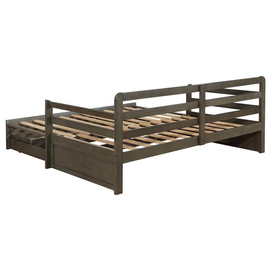 Sorrento 2-drawer Twin XL Daybed with Extension Trundle Grey view 10