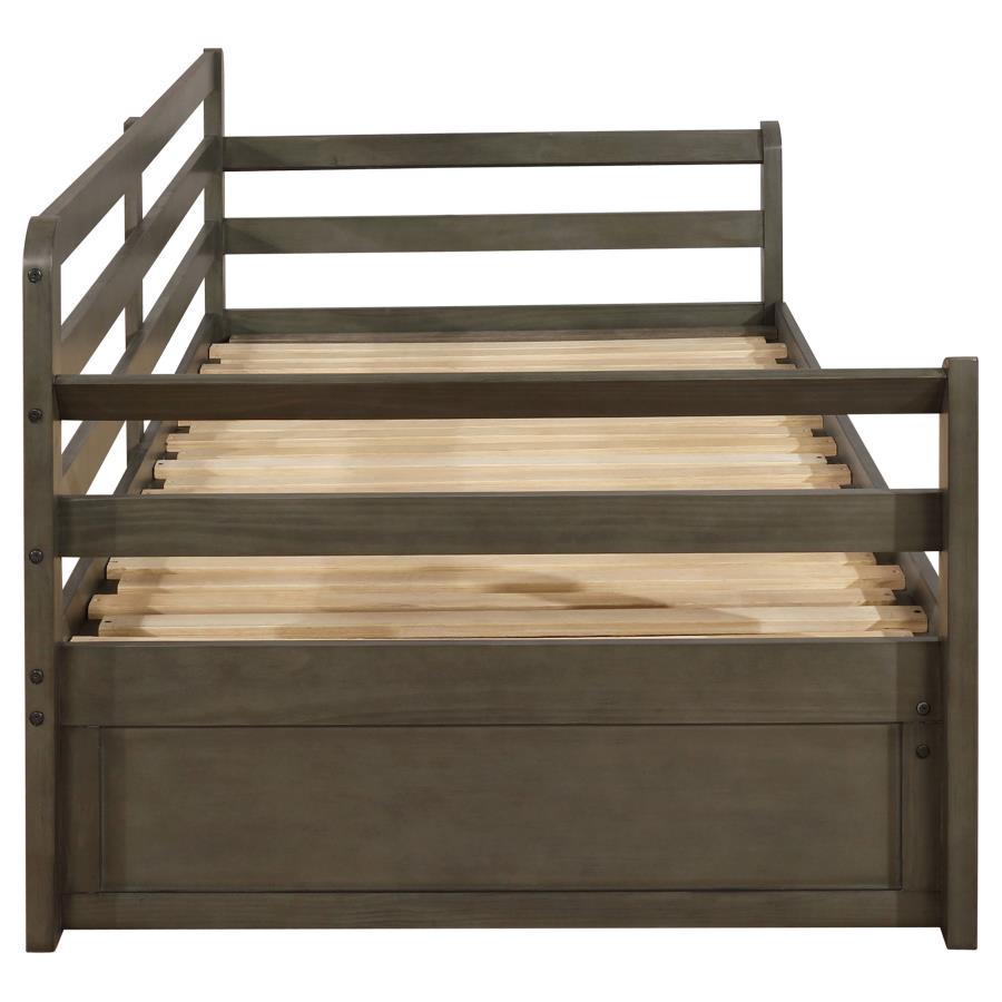 Sorrento 2-drawer Twin XL Daybed with Extension Trundle Grey view 13
