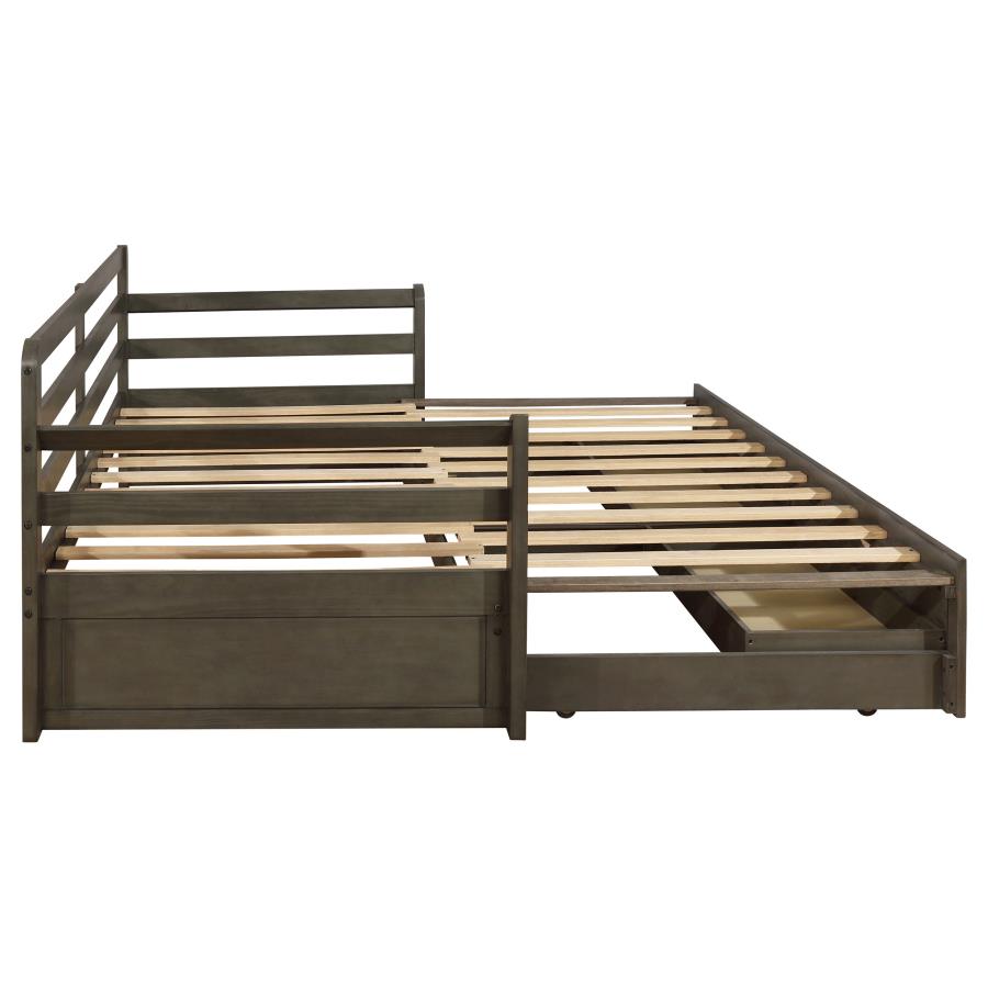 Sorrento 2-drawer Twin XL Daybed with Extension Trundle Grey view 14