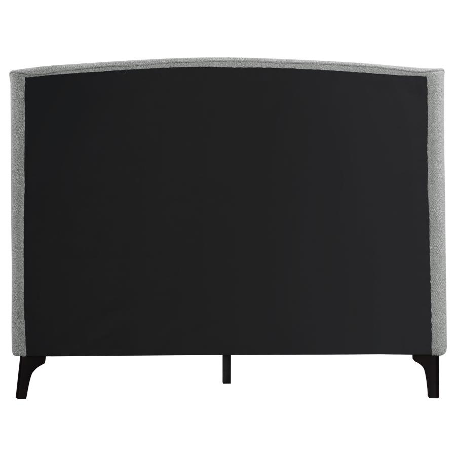 Mosby Upholstered Queen Wingback Bed Grey view 8