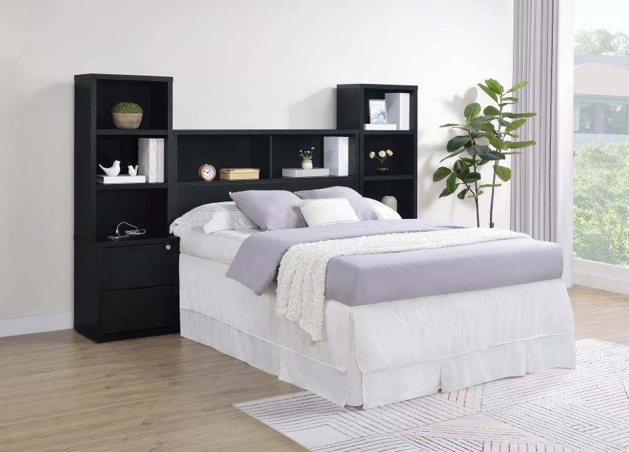 Westpark 49-inch Full Bookcase Headboard Black view 11