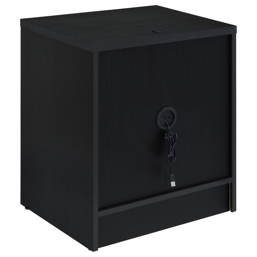 Westpark 2-drawer Nightstand LED Lights and USB Black view 8