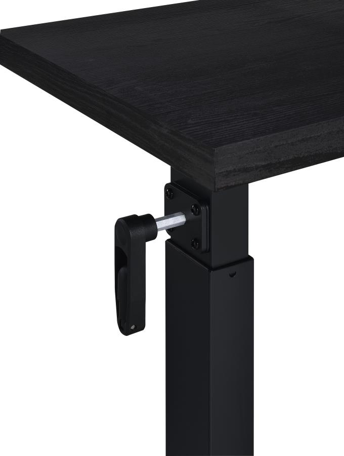Westpark Height Adjustable Mobile Bedroom C-Table Black view 12