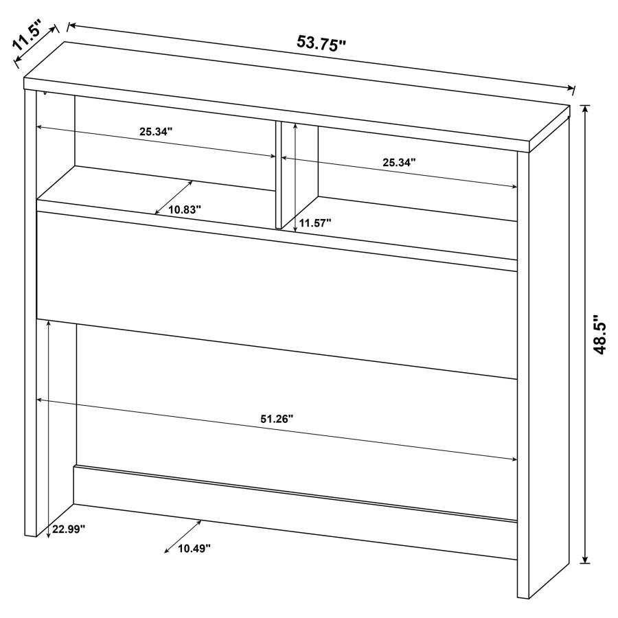 Westpark 3-piece Full Bedroom Set Bookcase Headboard Pine view 19