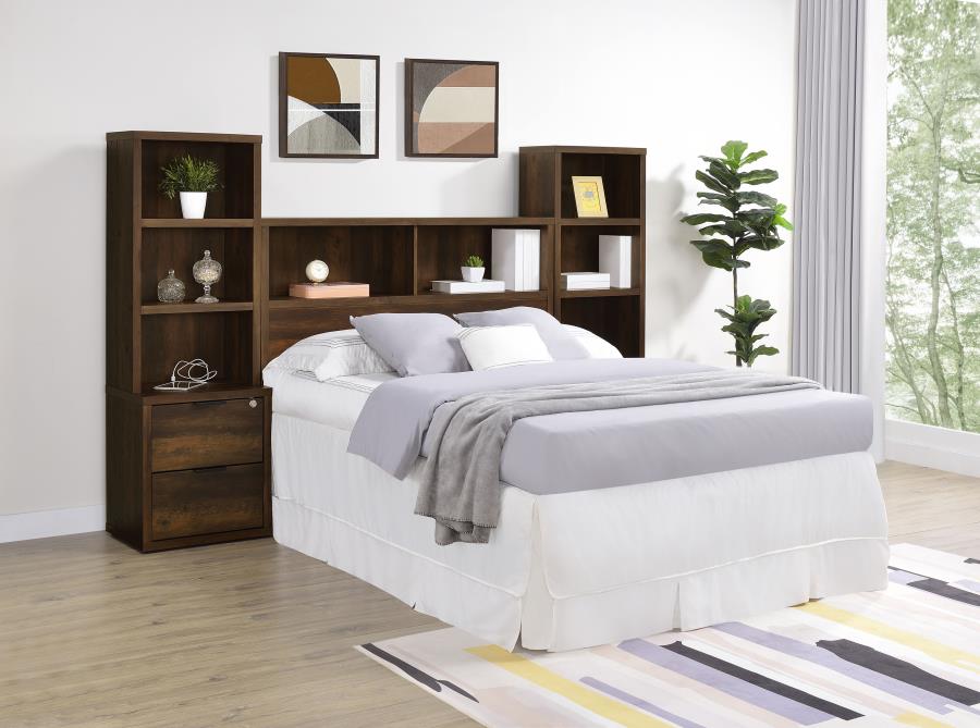 Westpark 49-inch Full Bookcase Headboard Dark Pine view 11