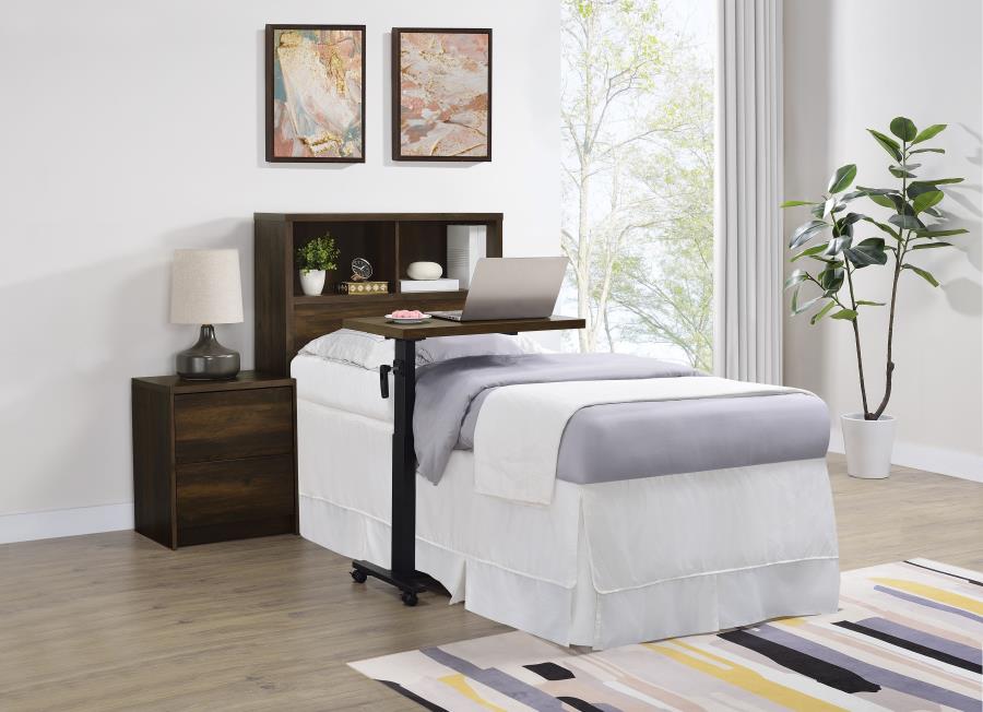 Westpark 49-inch Twin Bookcase Headboard Dark Pine view 9