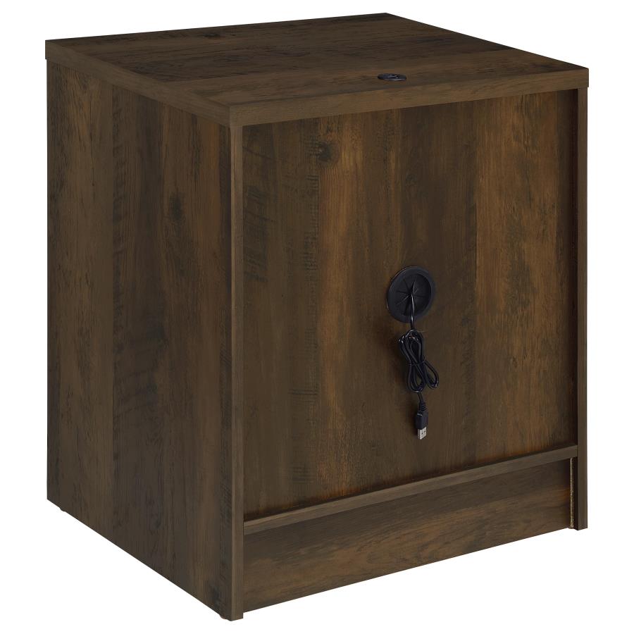 Westpark 2-drawer Nightstand LED Lights and USB Dark Pine view 8