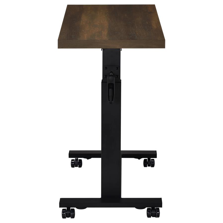 Westpark Height Adjustable Mobile Bedroom C-Table Dark Pine view 8