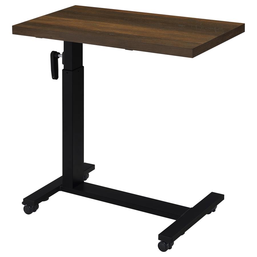 Westpark Height Adjustable Mobile Bedroom C-Table Dark Pine view 10