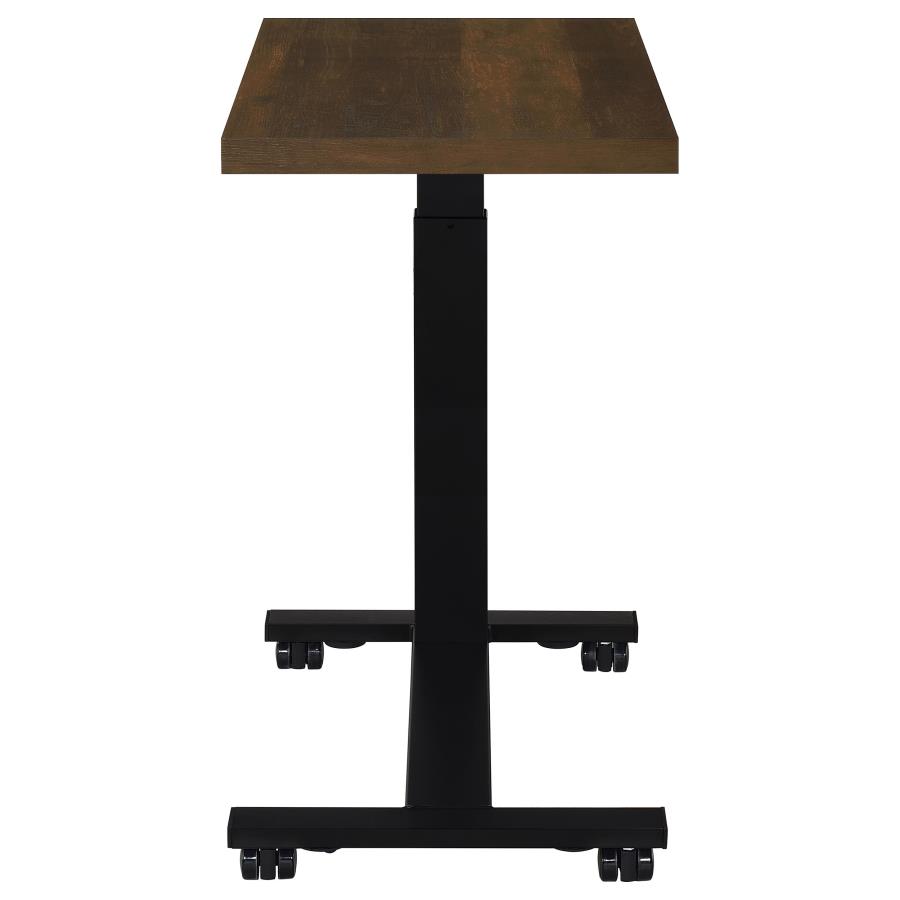 Westpark Height Adjustable Mobile Bedroom C-Table Dark Pine view 11