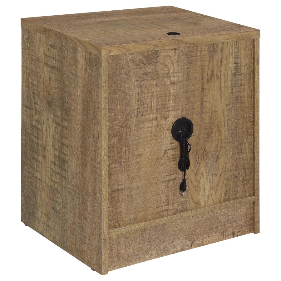 Westpark 2-drawer Nightstand LED Lights and USB Mango view 8