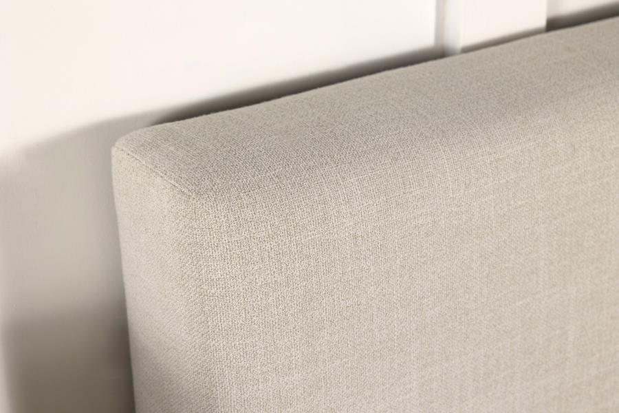 Pirro Upholstered Queen or Full Panel Headboard Sand view 9