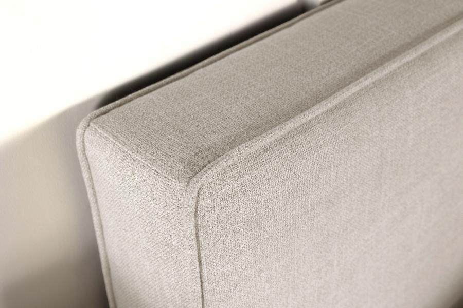 Kosmo Upholstered Twin Panel Headboard Sand view 9