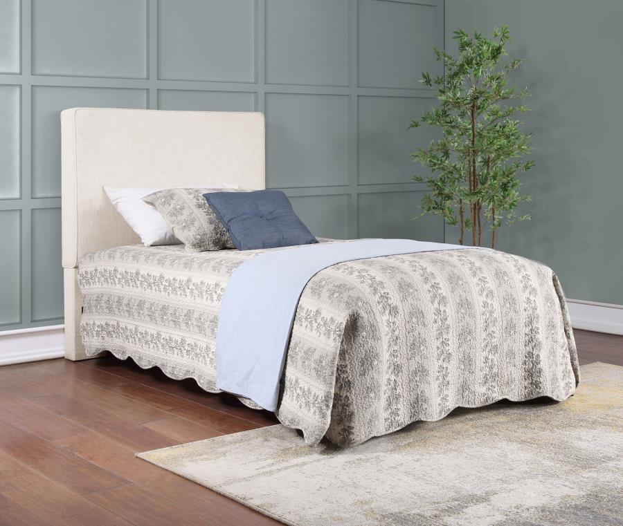 Kosmo Upholstered Twin Panel Headboard Sand view 10