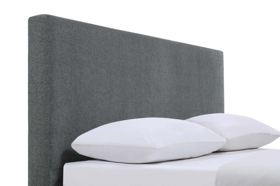 Gregory Upholstered Eastern King Panel Bed Graphite view 8