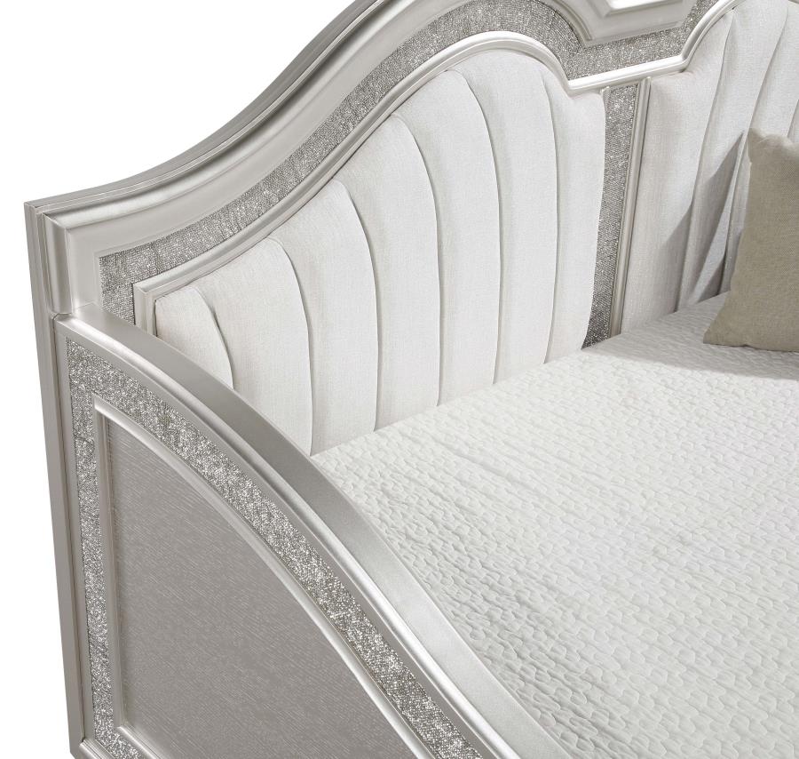Evangeline Upholstered Twin Daybed Silver Oak view 10