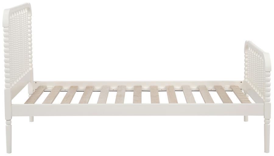 Jones Wood Twin Open Frame Bed White view 9