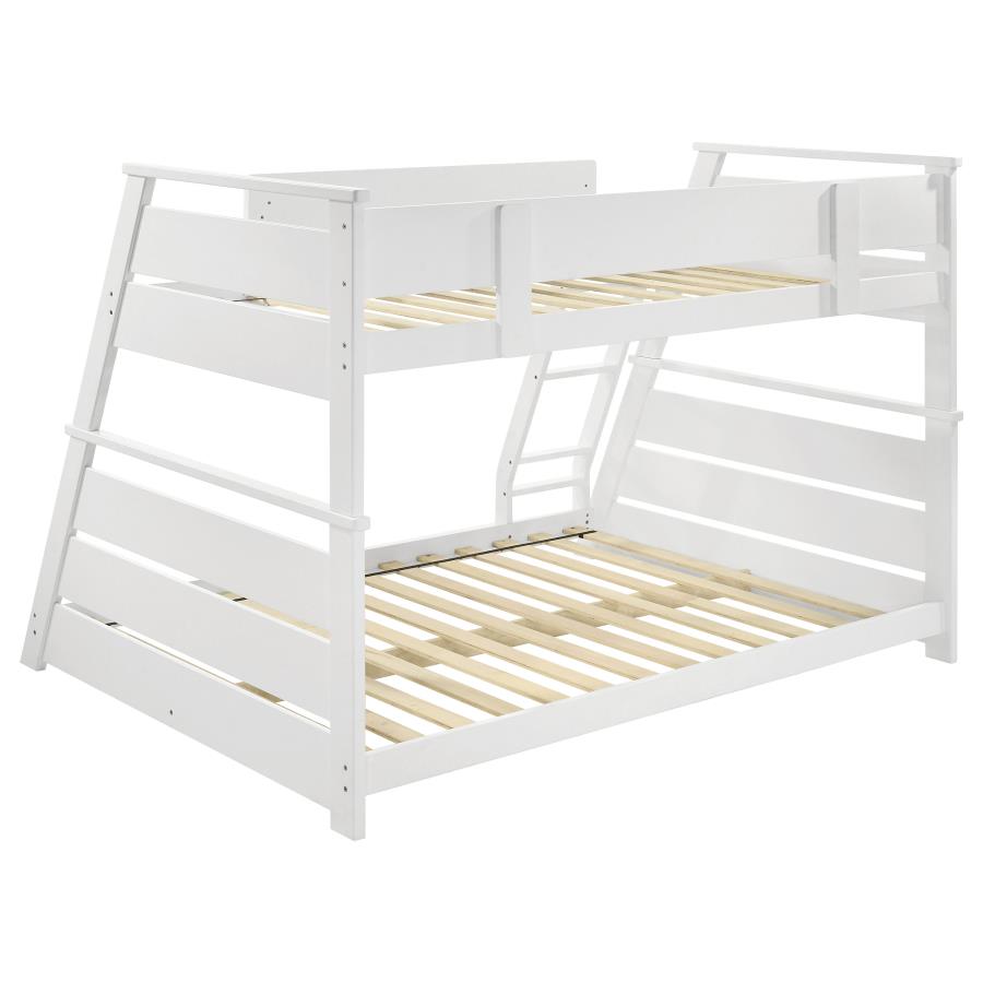 Holden Wood Veneer Twin Over Full Bunk Bed White view 8