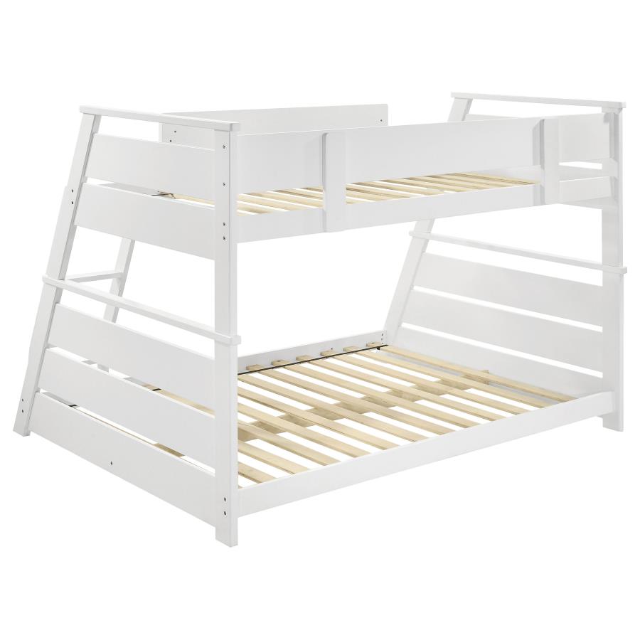 Holden Wood Veneer Twin Over Full Bunk Bed White view 9