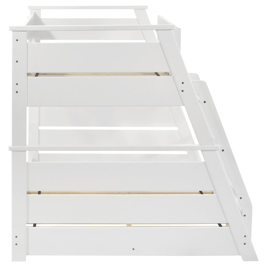 Holden Wood Veneer Twin Over Full Bunk Bed White view 10