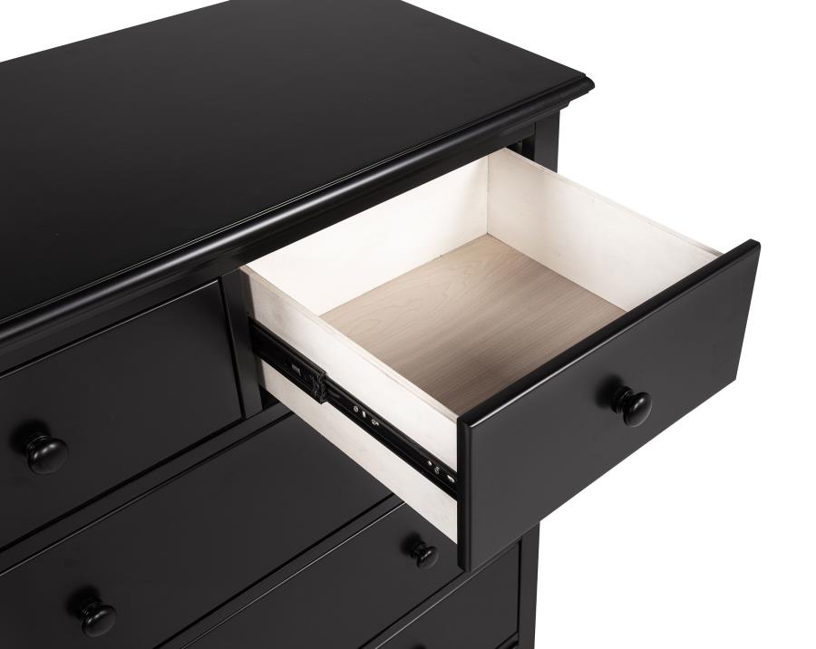 Sumerlin 6-drawer Bedroom Chest of Drawers Black view 11