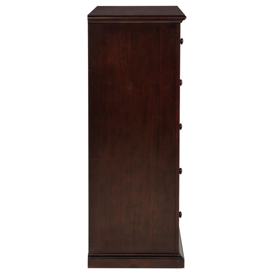Sumerlin 6-drawer Bedroom Chest of Drawers Cappuccino view 10