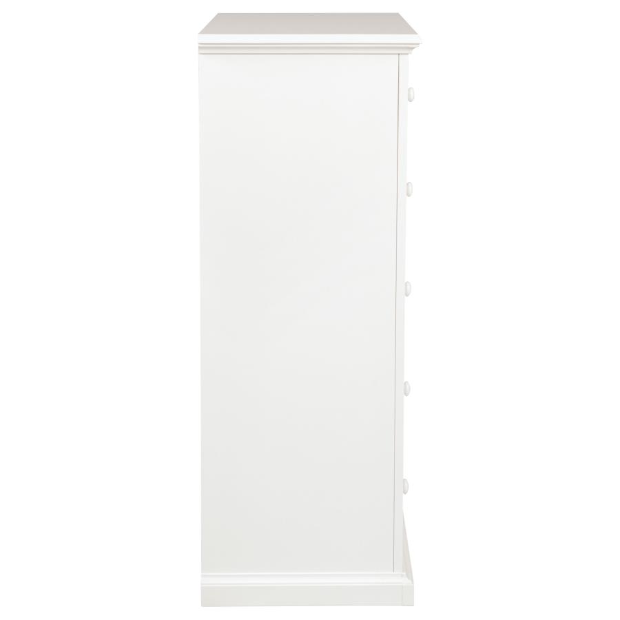 Sumerlin 6-drawer Bedroom Chest of Drawers White view 10