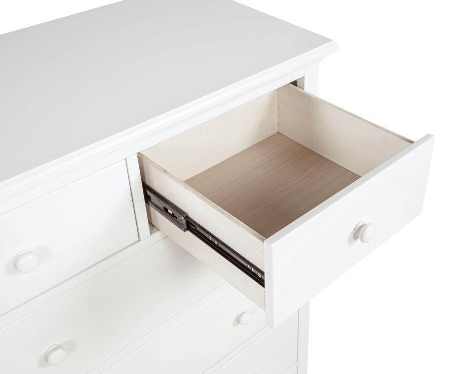 Sumerlin 6-drawer Bedroom Chest of Drawers White view 11