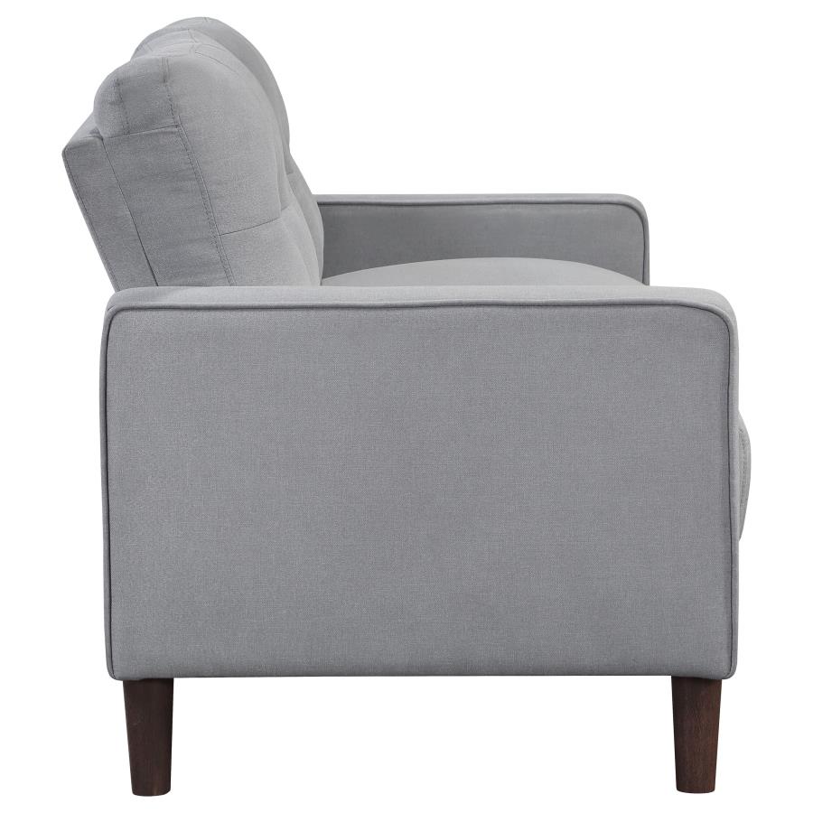 Bowen 2-piece Upholstered Track Arm Tufted Sofa Set Grey view 10