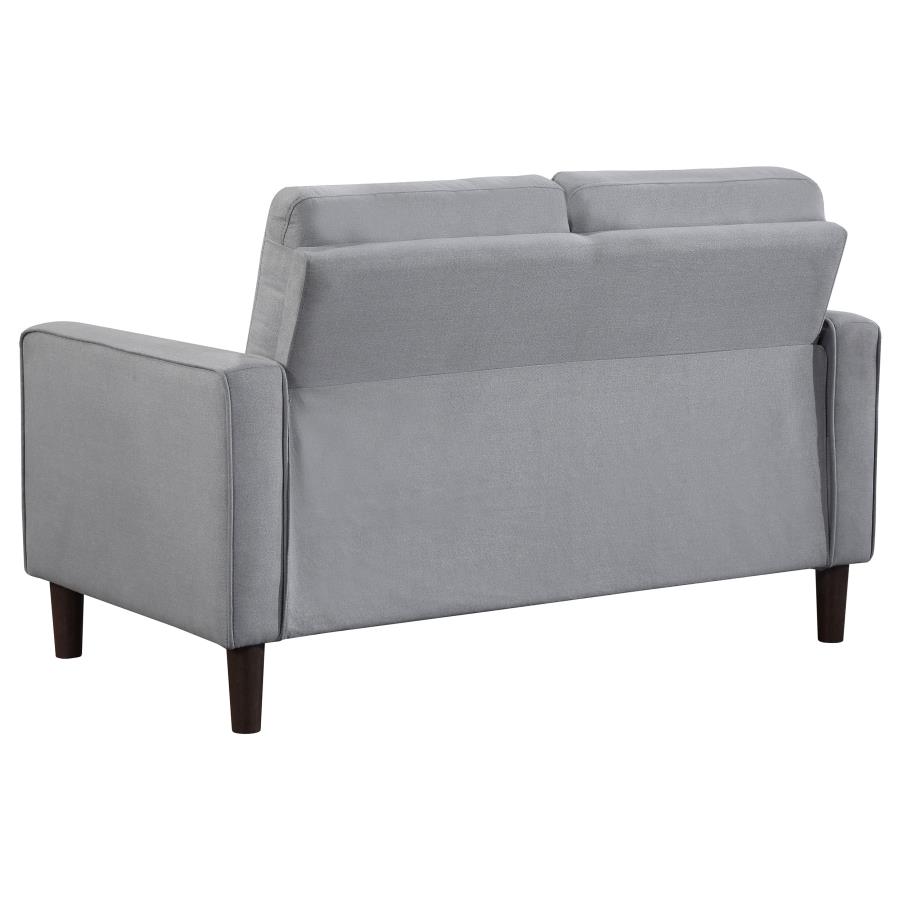 Bowen 3-piece Upholstered Track Arm Tufted Sofa Set Grey view 8