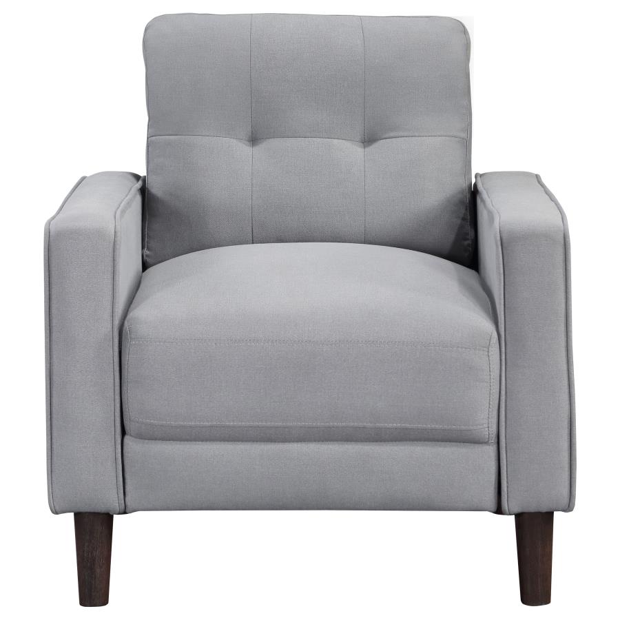 Bowen 3-piece Upholstered Track Arm Tufted Sofa Set Grey view 10