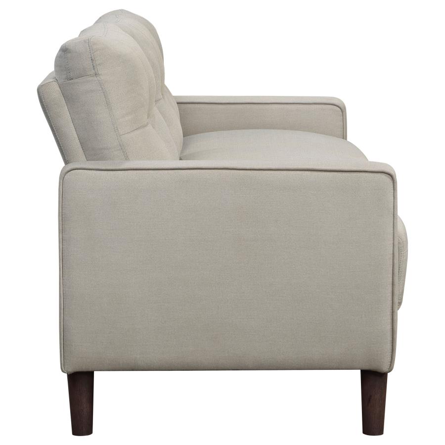 Bowen Upholstered Track Arm Tufted Sofa Beige view 8