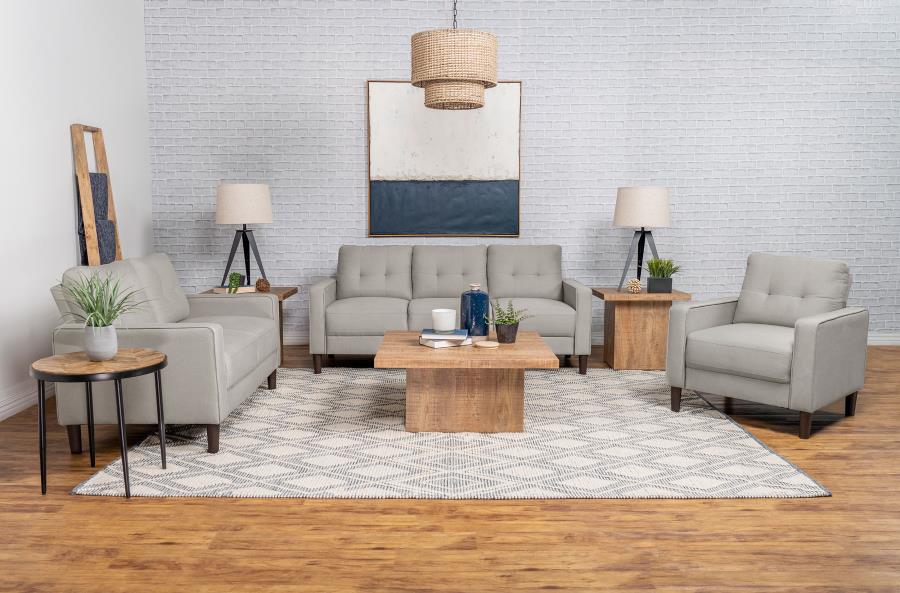Bowen Upholstered Track Arm Tufted Sofa Beige view 11