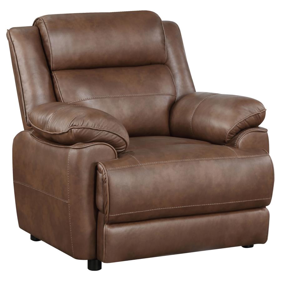 Ellington 3-piece Upholstered Padded Arm Sofa Set Dark Brown view 11