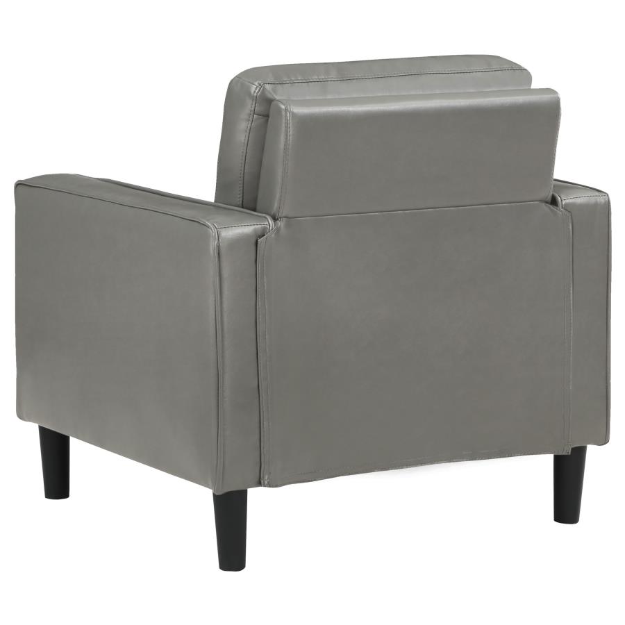 Ruth 3-piece Upholstered Track Arm Sofa Set Grey view 13