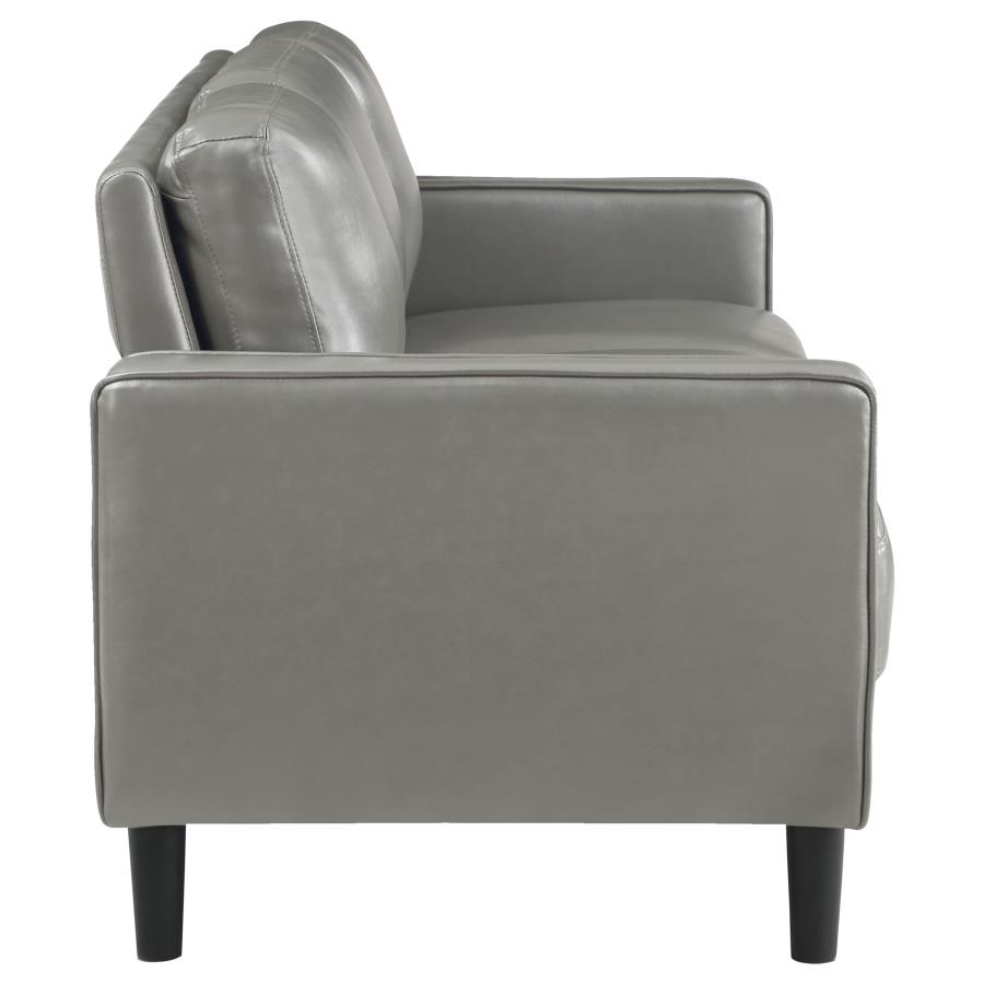 Ruth Upholstered Track Arm Sofa Grey view 8