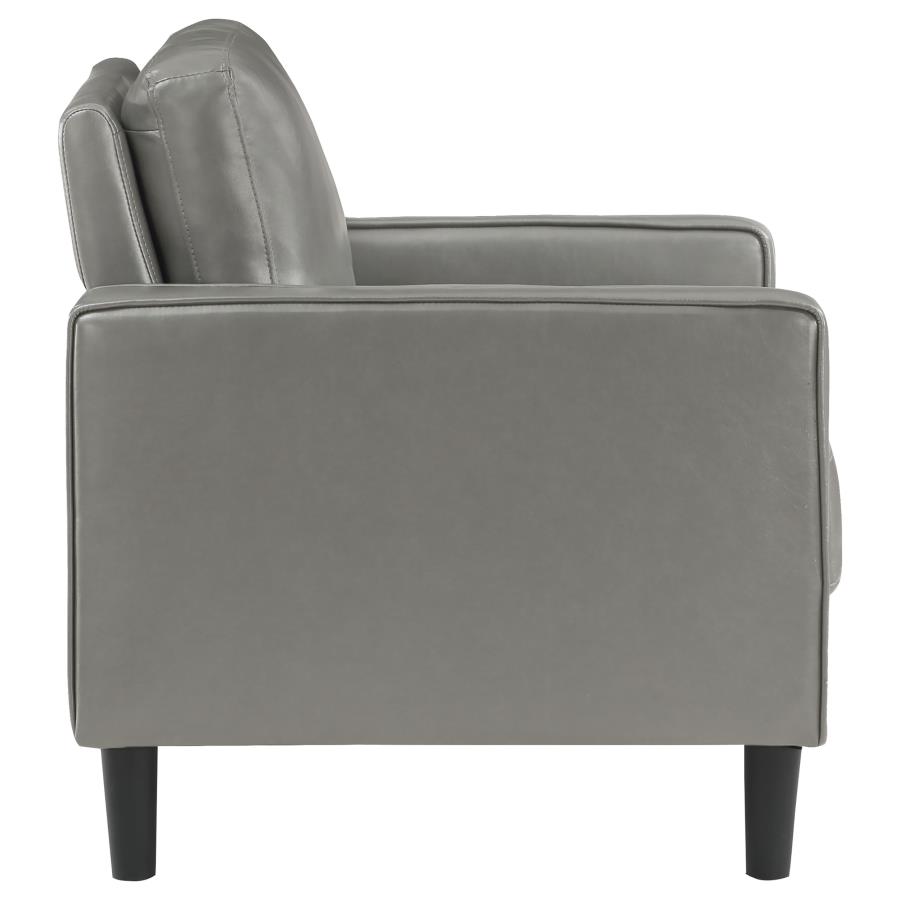 Ruth Upholstered Track Arm Accent Chair Grey view 8