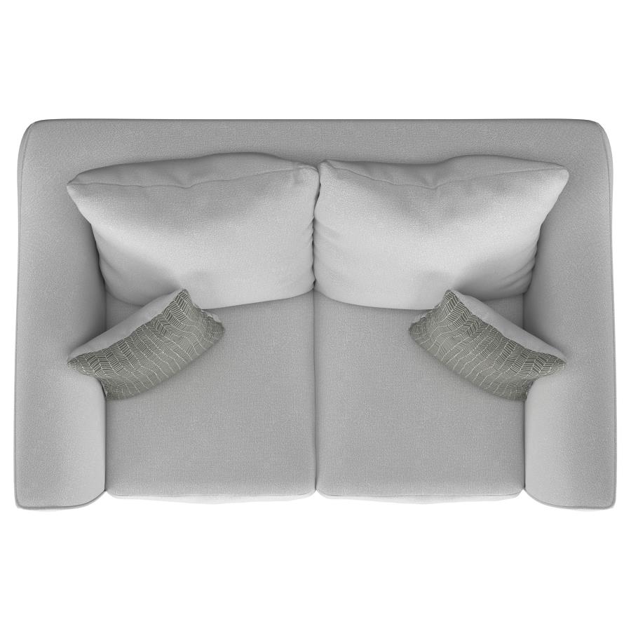 Salizar Upholstered Flared Arm Loveseat Sand view 9