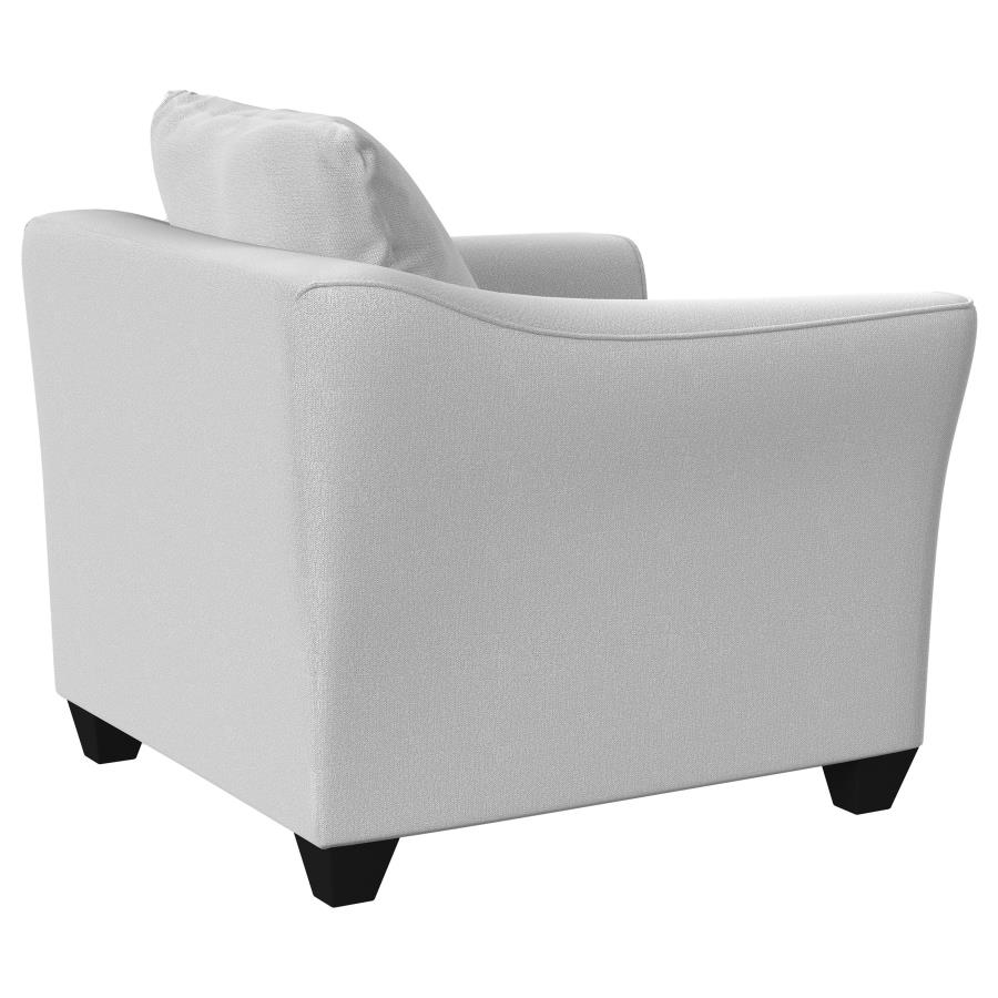 Salizar Upholstered Flared Arm Accent Chair Sand view 8