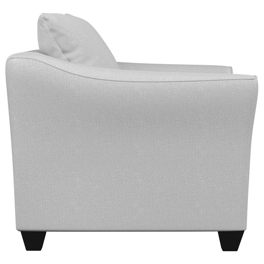 Salizar Upholstered Flared Arm Accent Chair Sand view 9