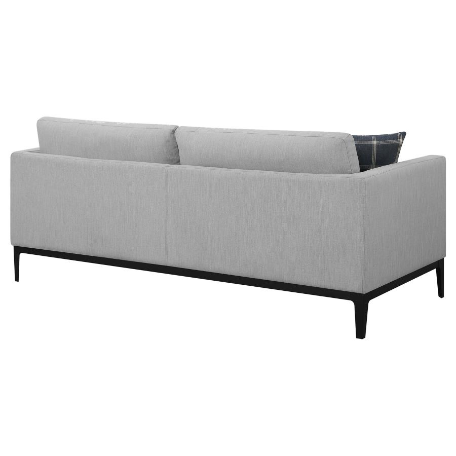 Apperson Upholstered Track Arm Sofa Light Grey view 8