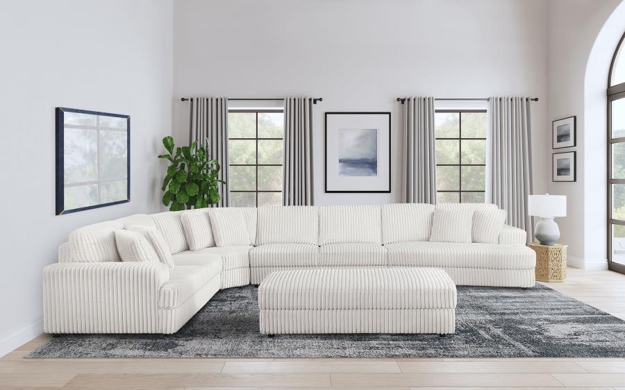 Emberson Upholstered Wedge Ivory view 10