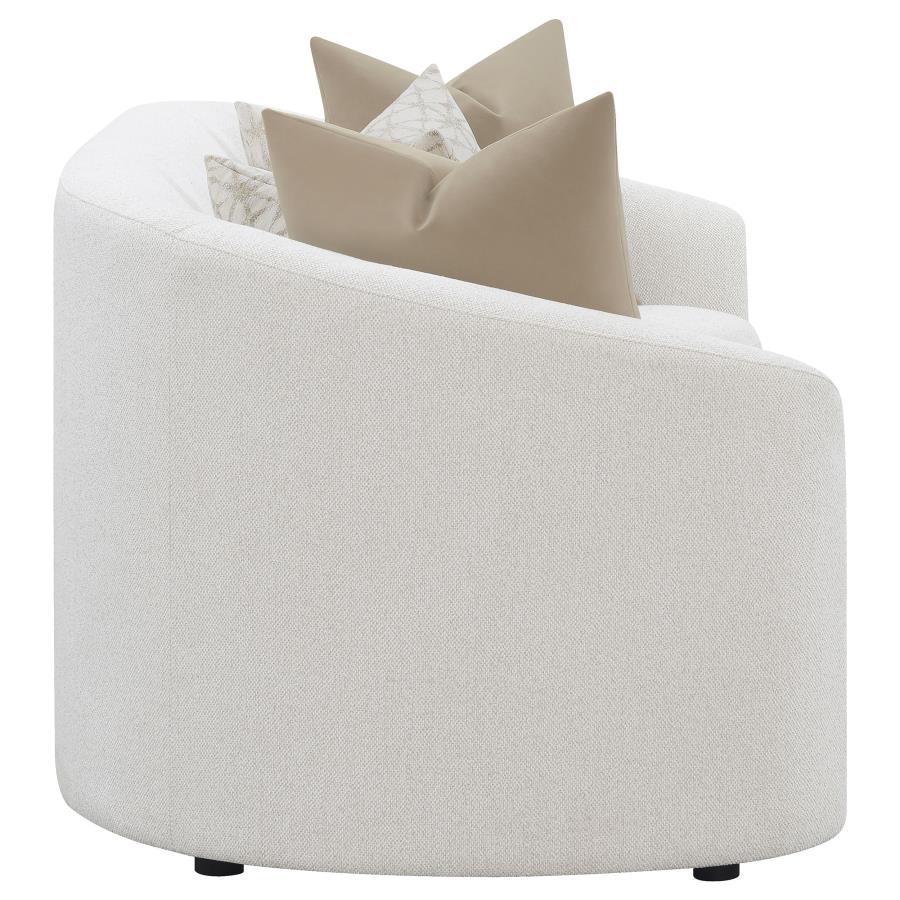Rainn Boucle Upholstered Sloped Arm Sofa Latte view 8