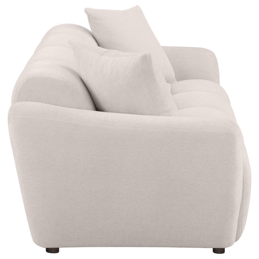 Destino Chenille Upholstered Splayed Arm Sofa Greige view 8
