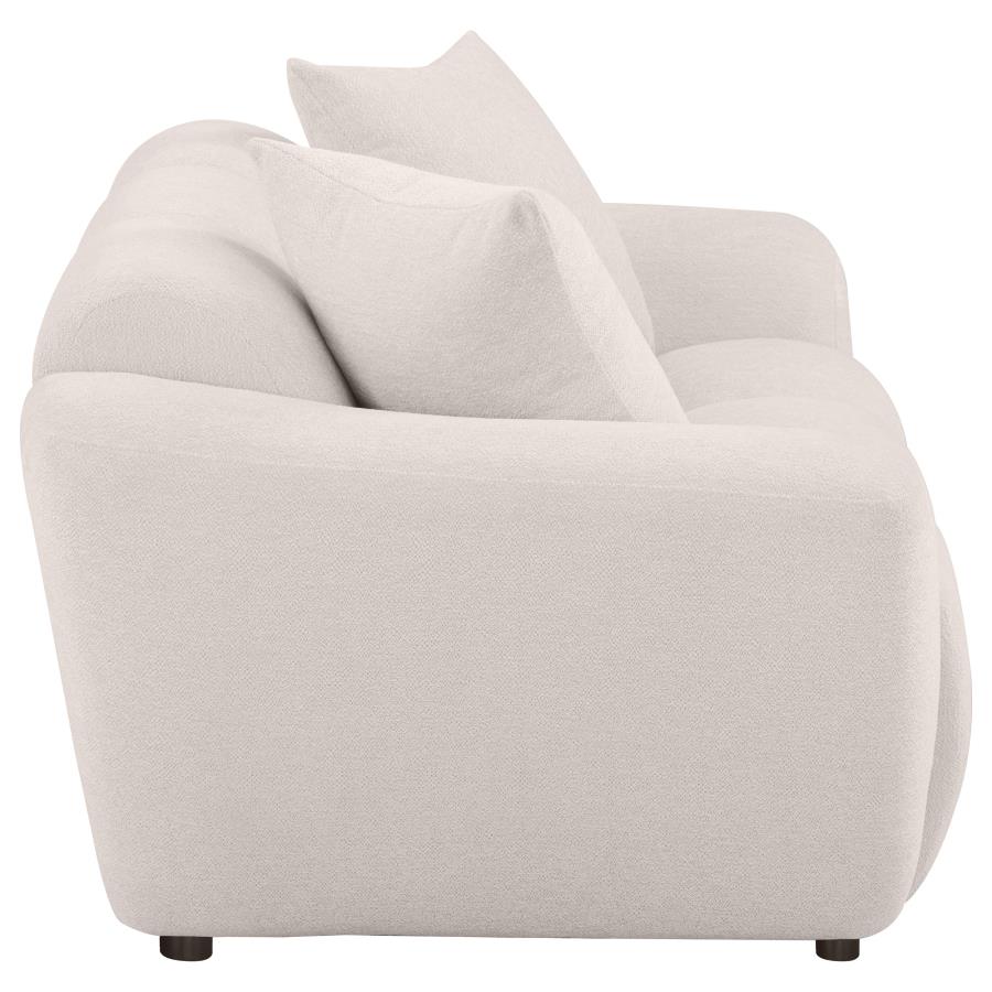 Destino Chenille Upholstered Splayed Arm Loveseat Greige view 8